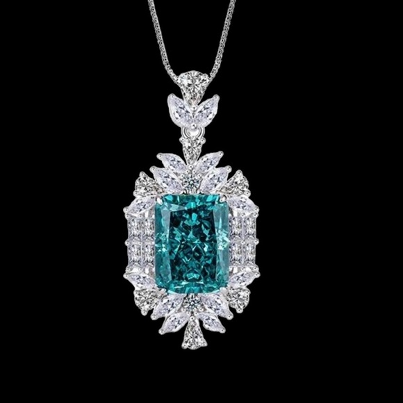 Exquisite 925 Sterling Silver Zircon Necklace - Picture 7 of 12
